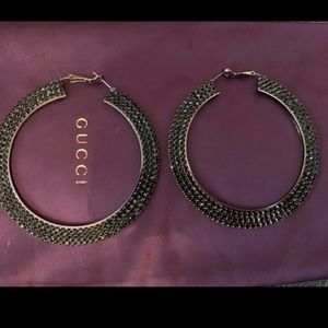 Black diamond earrings